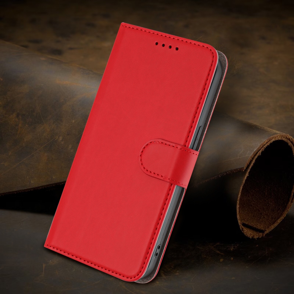 Snap knížkové pouzdro na Xiaomi Redmi 15 4G/5G (171mm) - červené