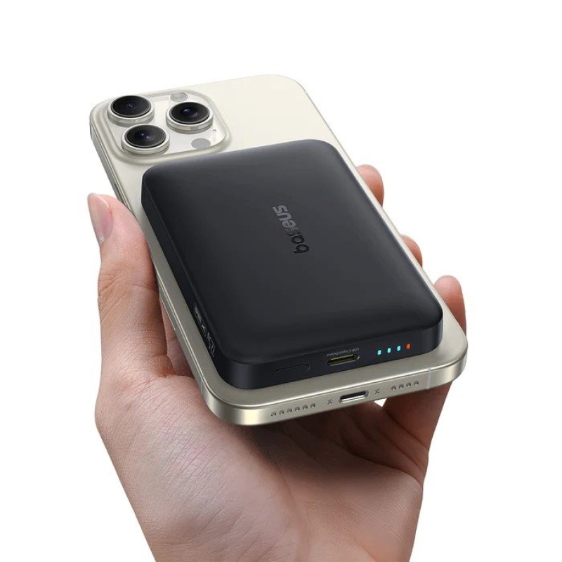 Baseus EnerFill FM11 22.5W Magnetická Powerbanka 10000mAh Moon White