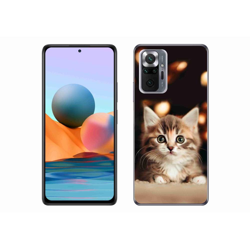 Gelový kryt mmCase na Xiaomi Redmi Note 10 Pro - roztomilé kotě 2
