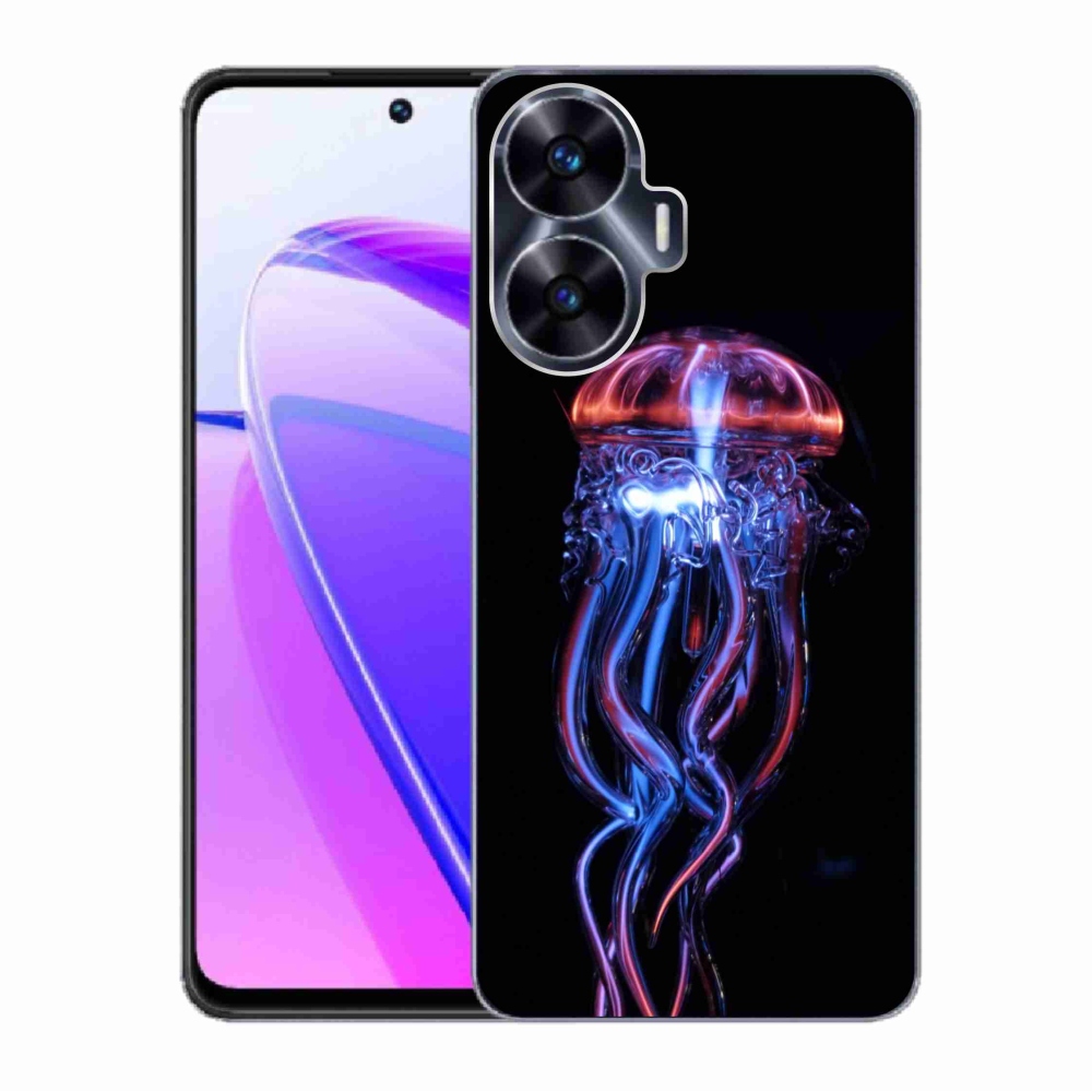 Gelový kryt mmCase na Realme C55 - medúza