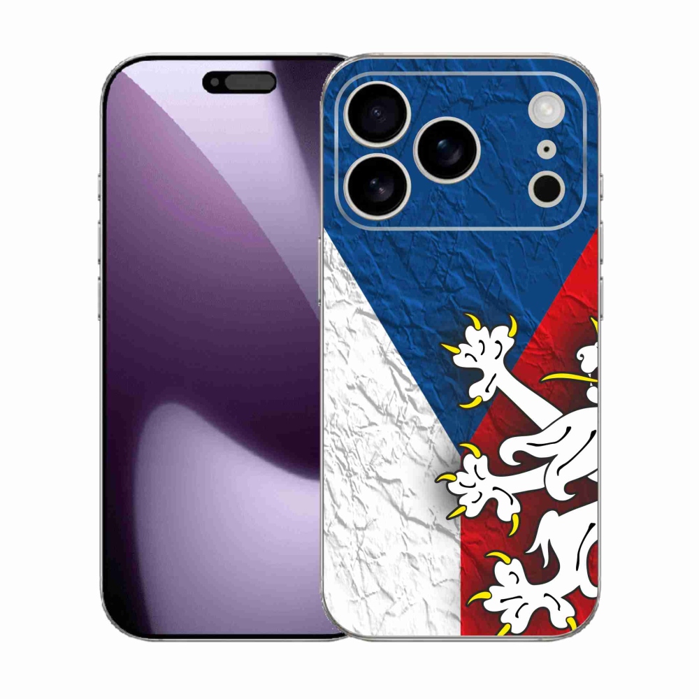 Gelový kryt mmCase na iPhone 17 Pro - česká vlajka 1