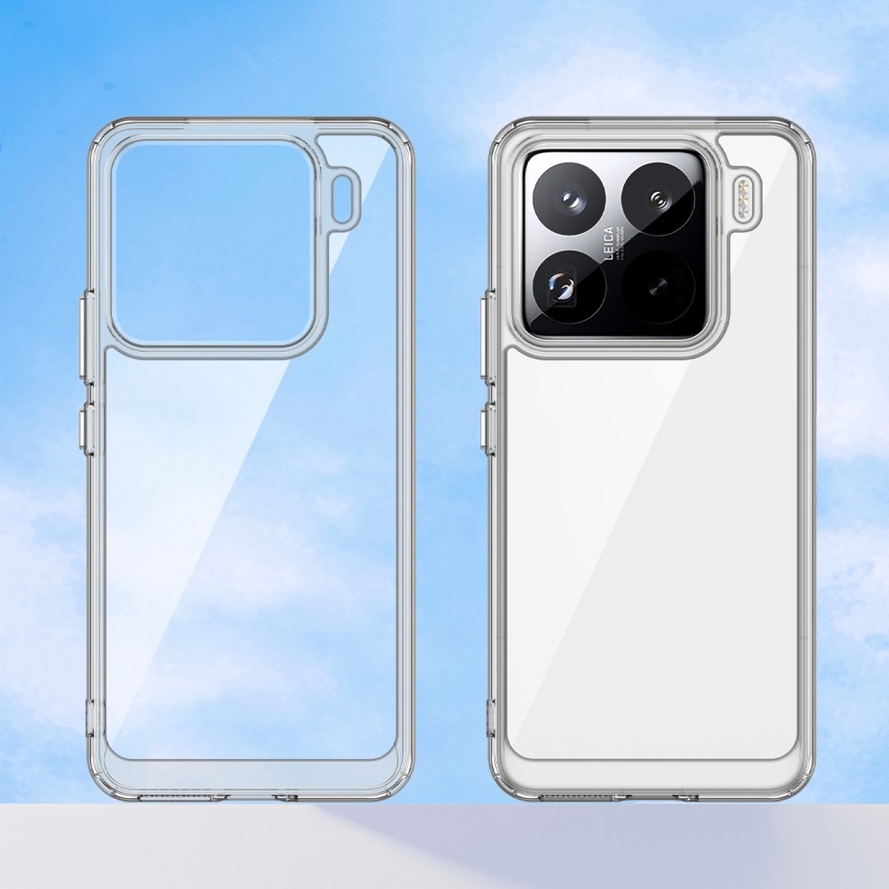 Gelový obal s pevnými zády na Xiaomi 15 Pro - průhledný