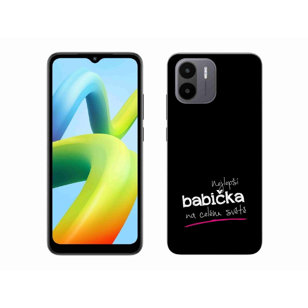 Gelový kryt mmCase na Xiaomi Redmi A1 - nejlepší babička 4 černé pozadí