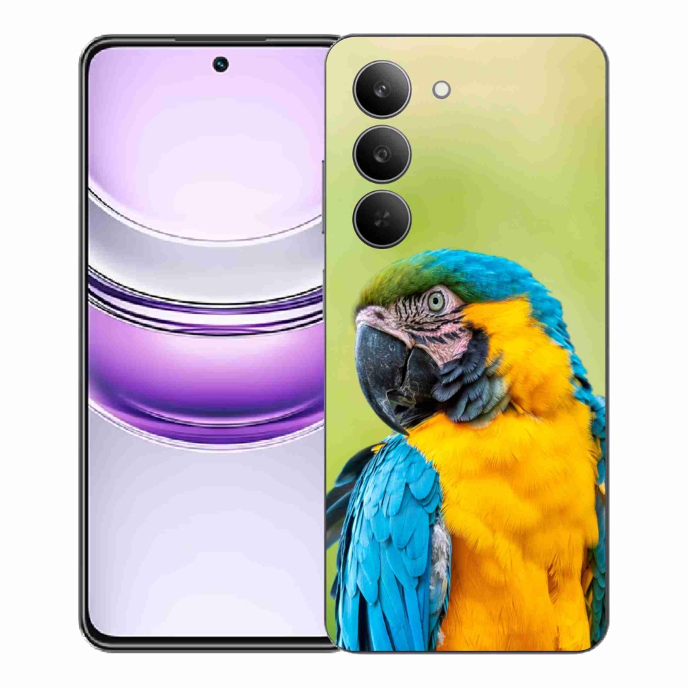 Gelový kryt mmCase na Realme 14x 5G - papoušek ara 2