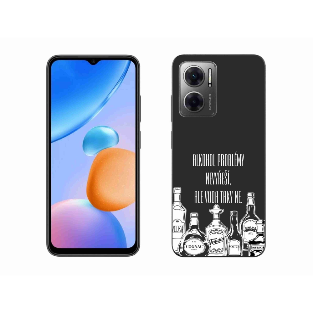 Gelový kryt mmCase na Xiaomi Redmi 10 5G - vtipný text černé pozadí