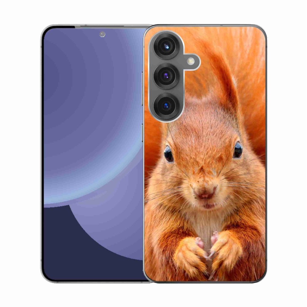 Gelový kryt mmCase na Samsung Galaxy S25 - veverka