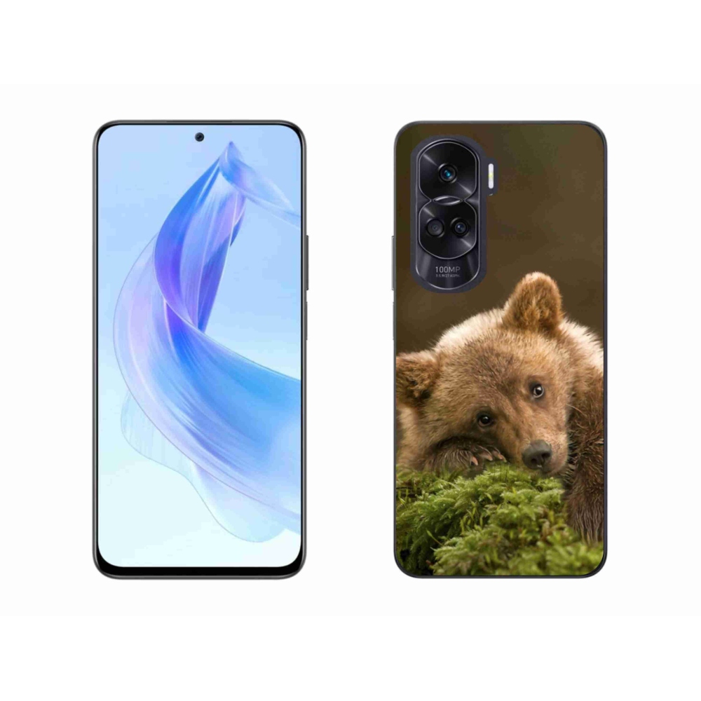 Gelový kryt mmCase na Honor 90 Lite - medvěd