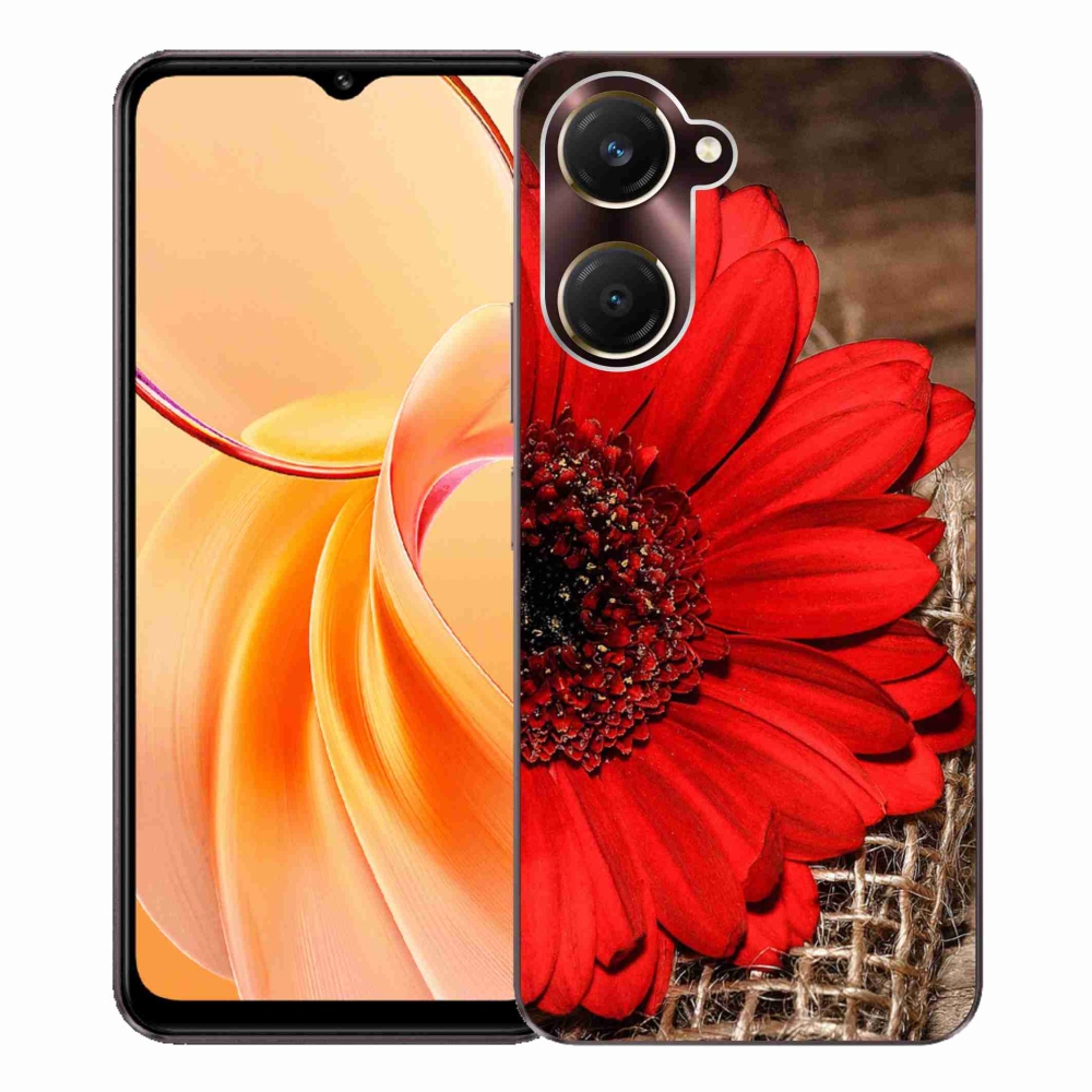 Gelový kryt mmCase na Vivo Y28s 5G - gerbera