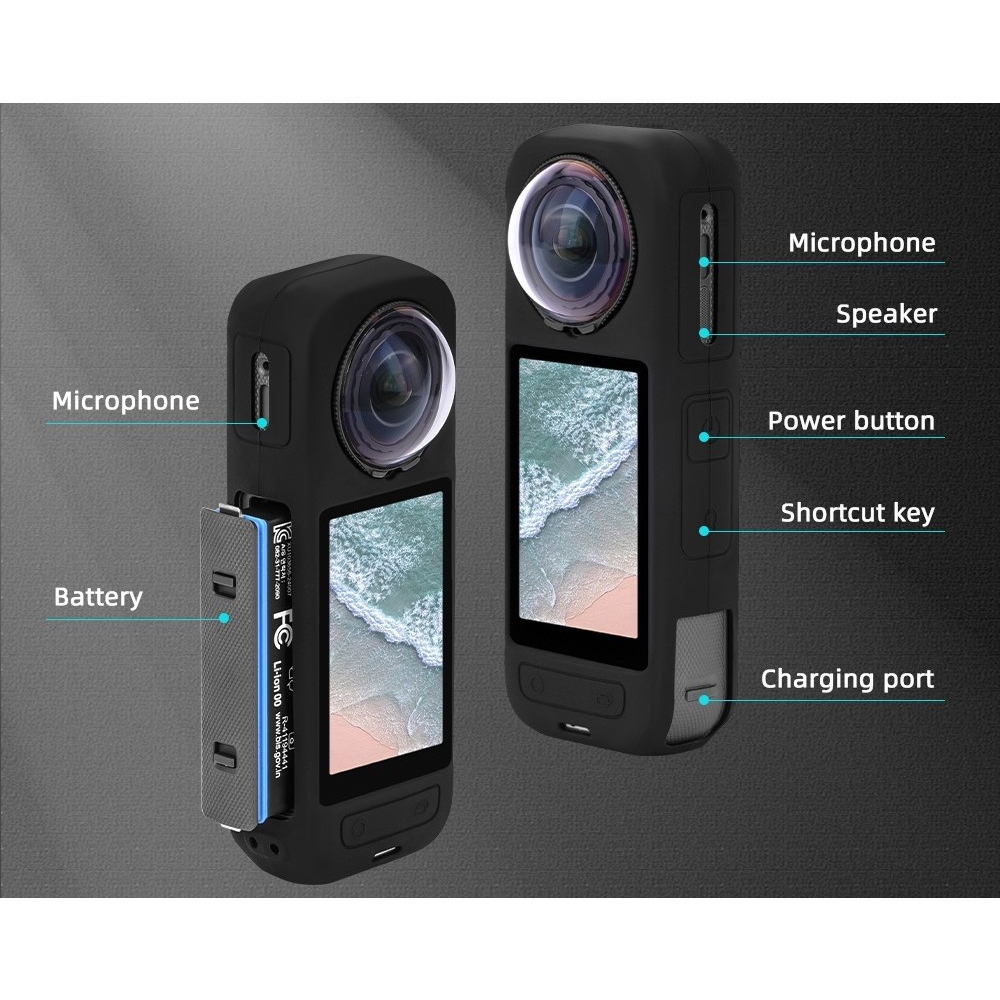 FLYMILE silikonový ochranný obal pro Insta360 X5