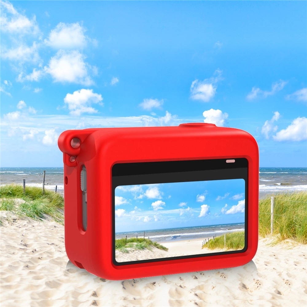 Silikonový ochranný obal PULUZ pro nabíjecí pouzdro Insta360 GO 3 / GO 3S – červený