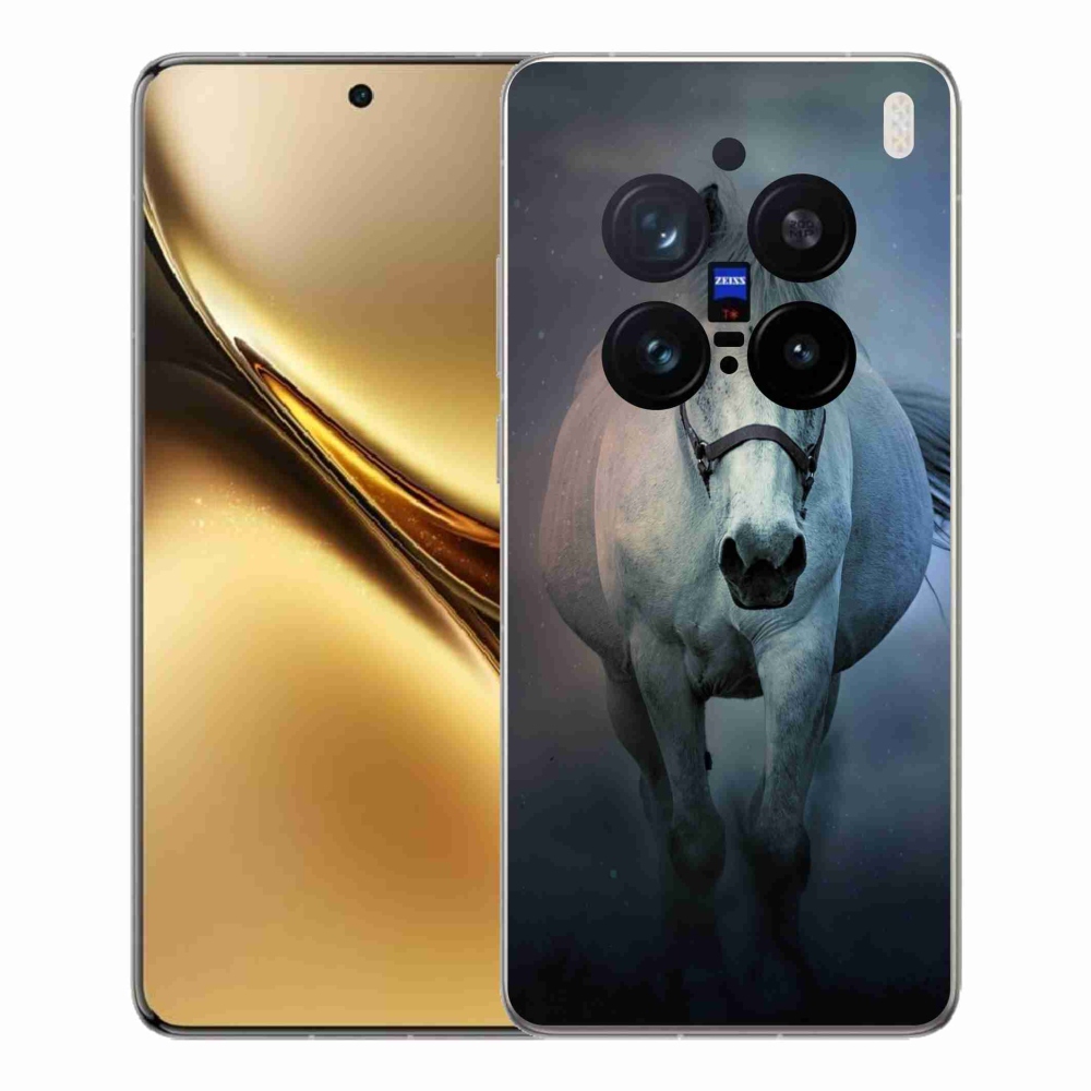 Gelový kryt mmCase na Vivo X200 Pro 5G - běžící bílý kůň