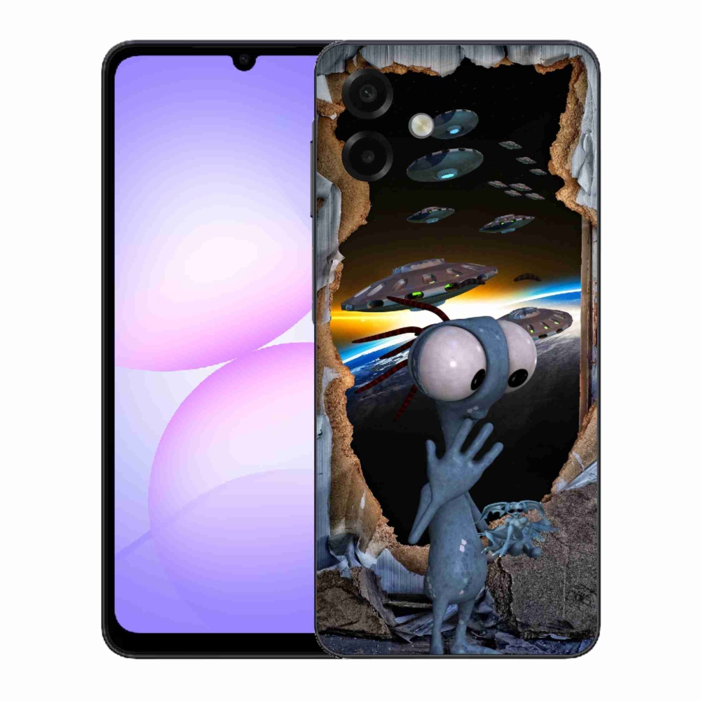 Gelový kryt mmCase na Samsung Galaxy A07 4G - mimozemšťan