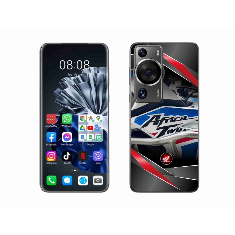 Gelový kryt mmCase na Huawei P60 Pro - motorka honda