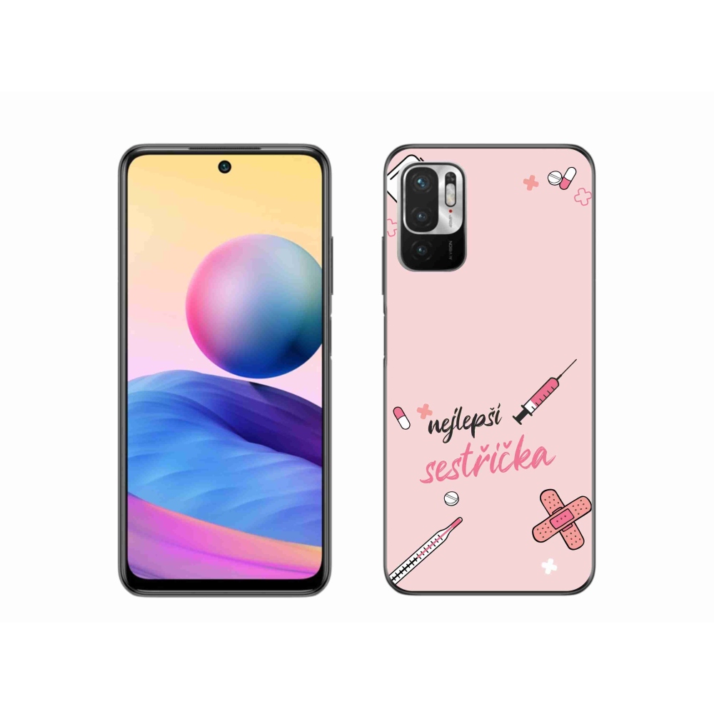 Gelový kryt mmCase na Xiaomi Poco M3 Pro/5G - nejlepší sestřička růžové pozadí