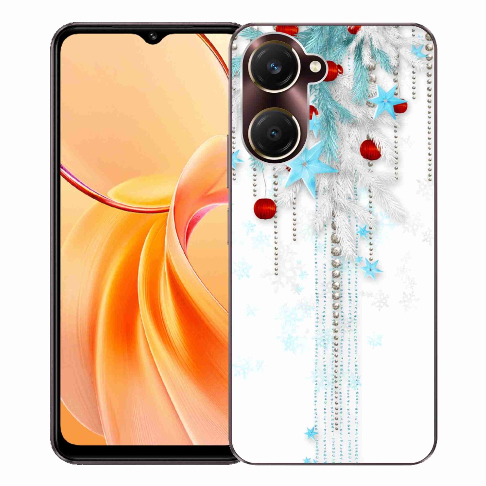 Gelový kryt mmCase na Vivo Y28s 5G - vánoční ozdoby