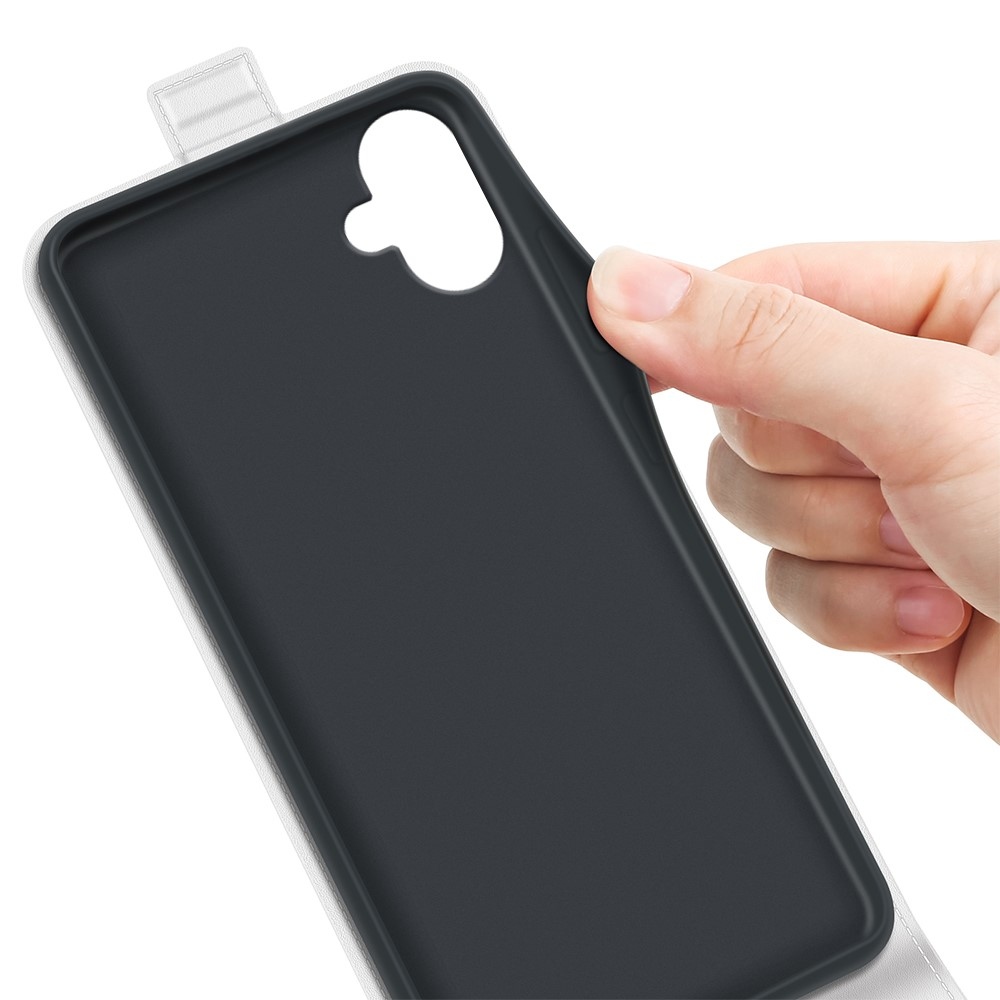 Vertical knížkové pouzdro na Samsung Galaxy A06 4G - bílé