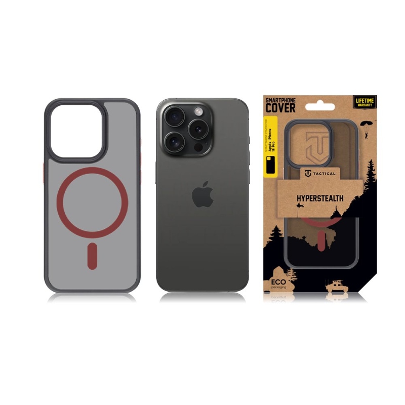 Tactical MagForce Hyperstealth 2.0 Kryt pro iPhone 15 Pro Black/Red