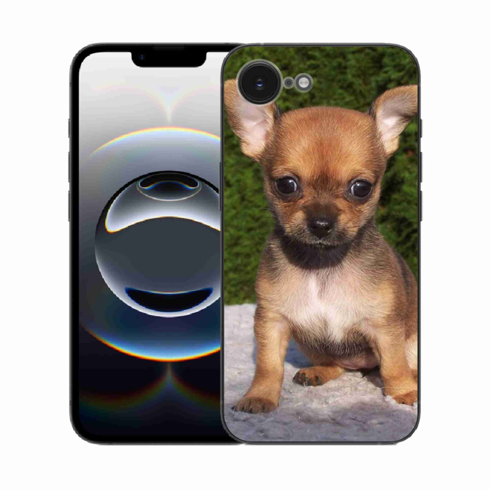 Gelový kryt mmCase na iPhone 16e - čivava 3
