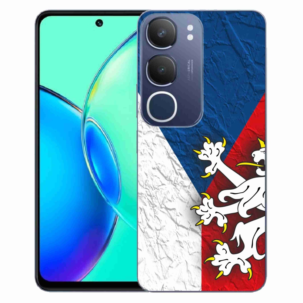 Gelový kryt mmCase na Vivo Y19s - česká vlajka 1