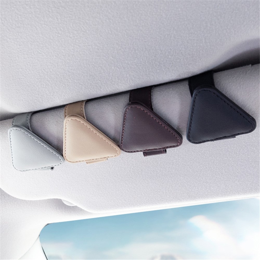 Magnetický klip na brýle pro uchycení na sluneční clonu - béžový