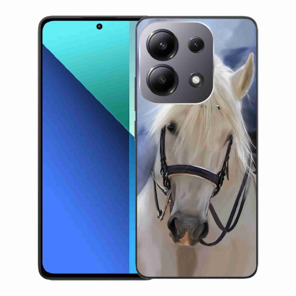 Gelový kryt mmCase na Xiaomi Redmi Note 13 - bílý kůň