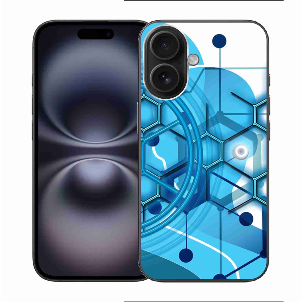 Gelový kryt mmCase na iPhone 16 - abstraktní vzor 2
