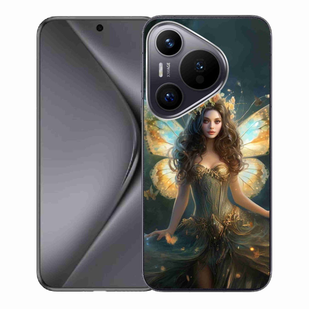 Gelový kryt mmCase na Huawei Pura 70 - motýlí žena