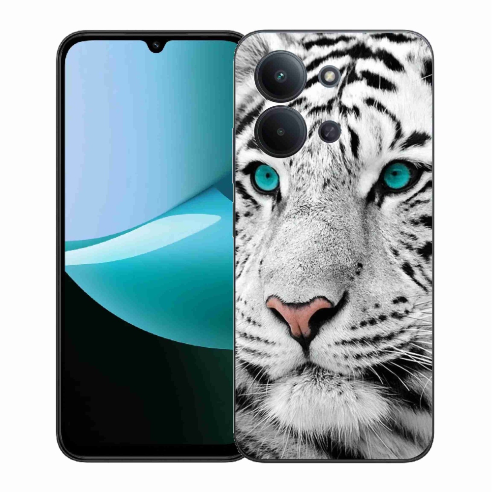 Gelový kryt mmCase na Xiaomi Redmi 15C 4G (171mm)/Poco C85 4G (171mm) - bílý tygr