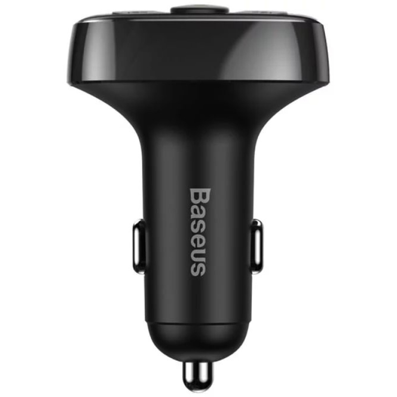 Baseus CCMT000001 S-09A 2x USB Nabíječka Do Auta a FM Transmitter Black