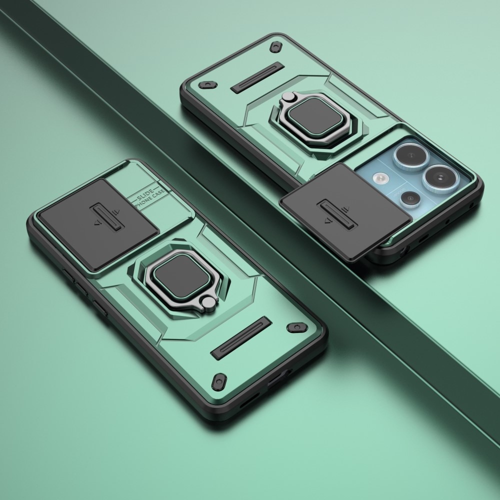 Lens odolný hybridní kryt na Xiaomi Redmi Note 13 Pro 5G/Poco X6 5G - zelený