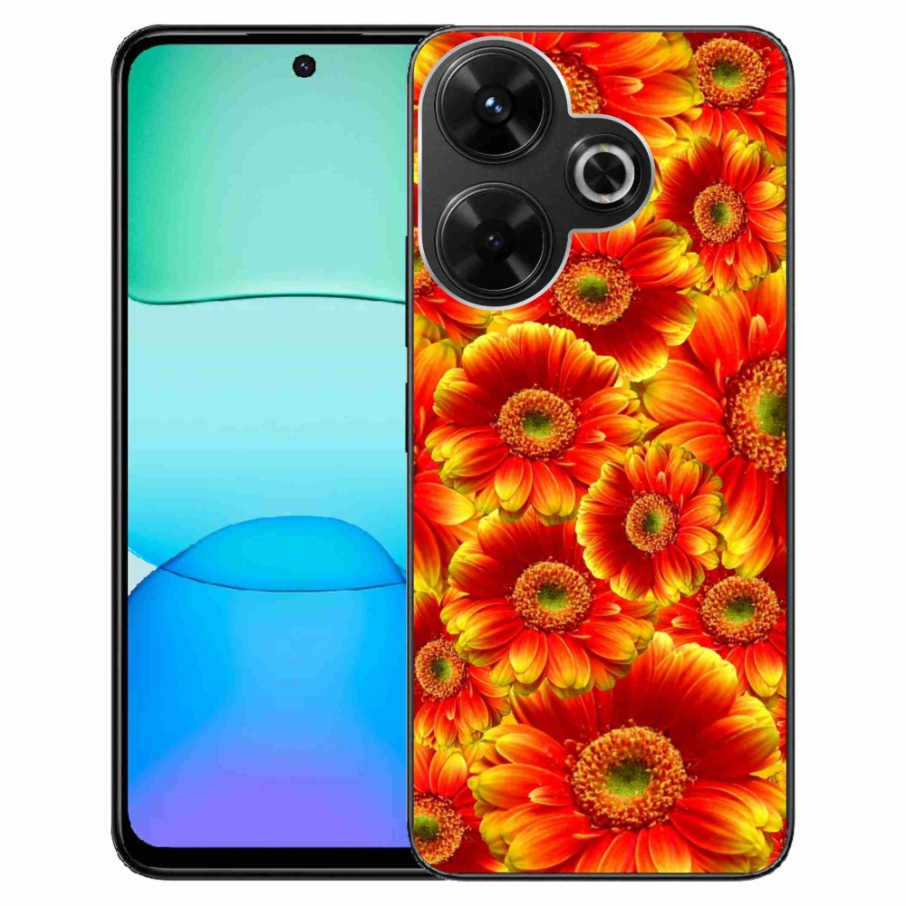 Gelový kryt mmCase na Xiaomi Redmi 13 4G/Poco M6 4G - gerbera 1