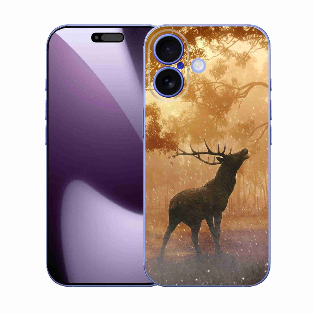 Gelový kryt mmCase na iPhone 17 - jelen v říji