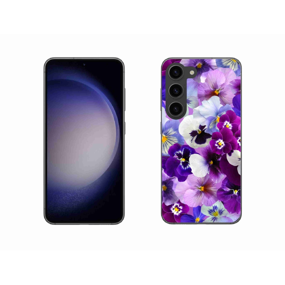 Gelový kryt mmCase na Samsung Galaxy S23 5G - květiny 9