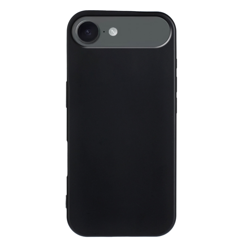 Matný gelový obal na mobil iPhone 17 Air - černý