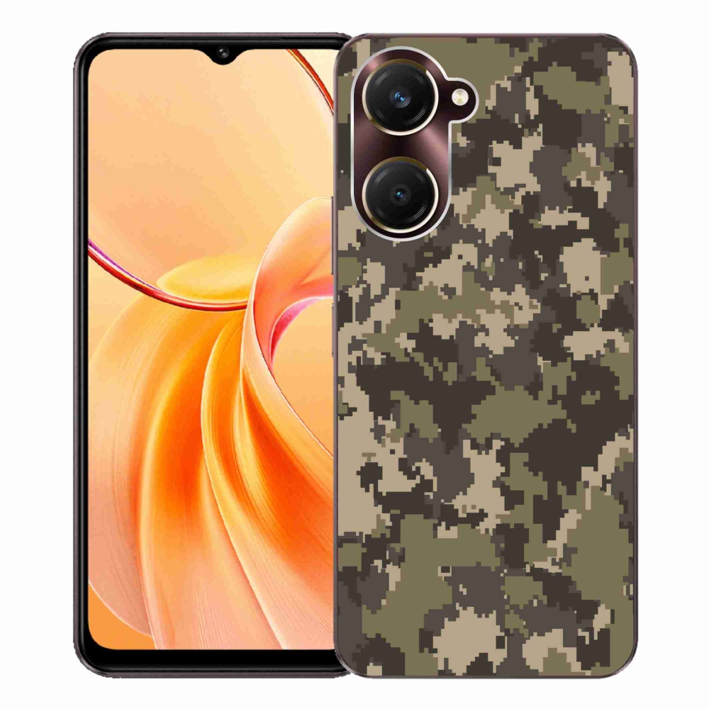 Gelový kryt mmCase na Vivo Y28s 5G - maskáčový vzor 12