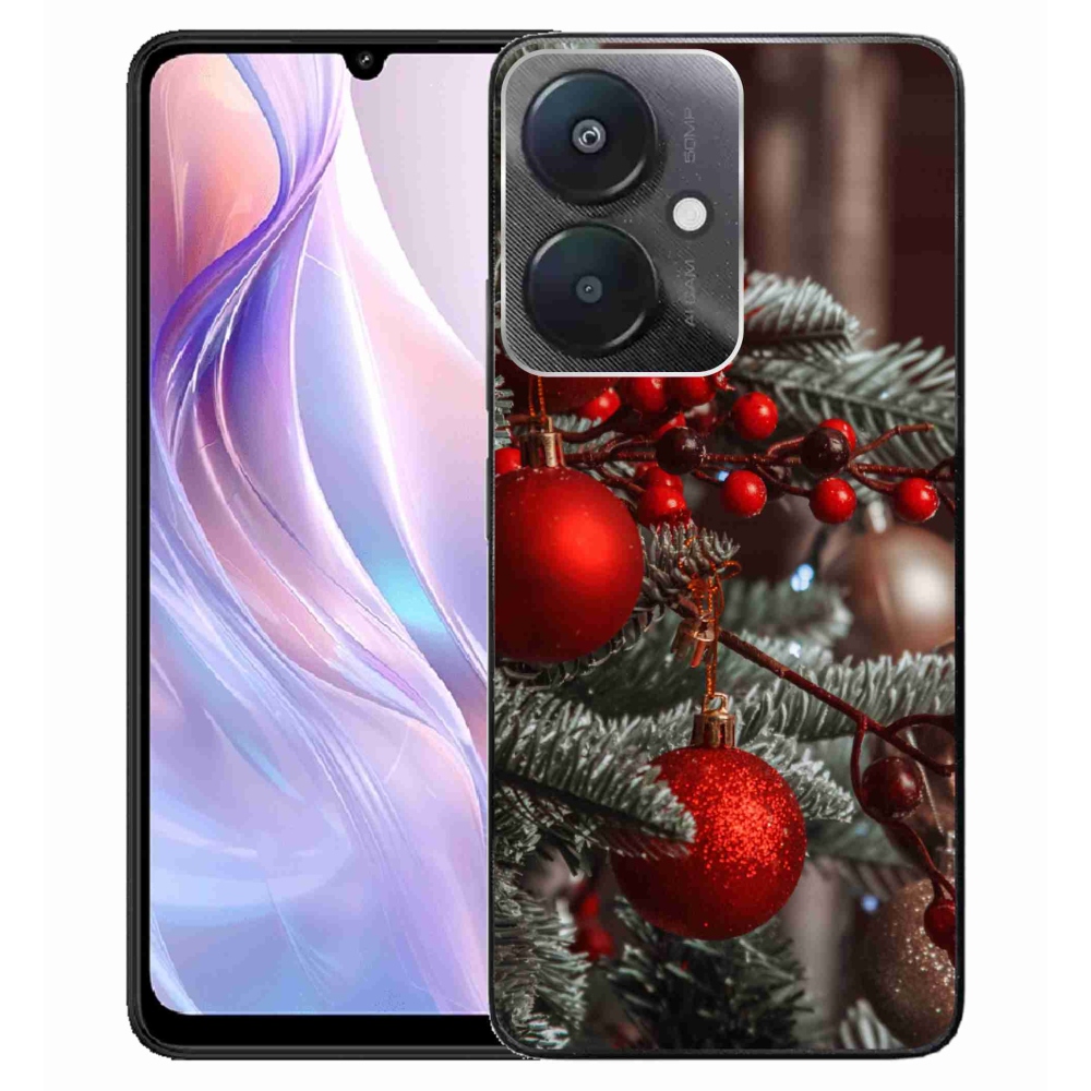 Gelový kryt mmCase na Xiaomi Redmi 13C 5G - vánoční ozdoby 2