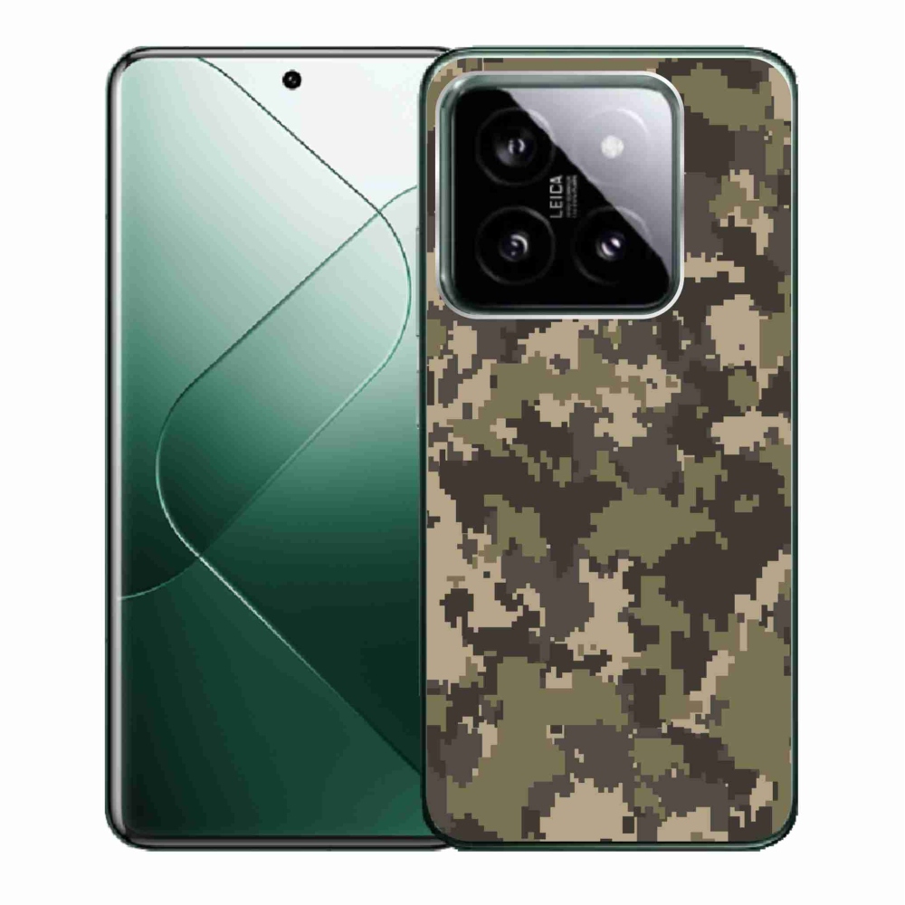 Gelový kryt mmCase na Xiaomi 14 - maskáčový vzor 12