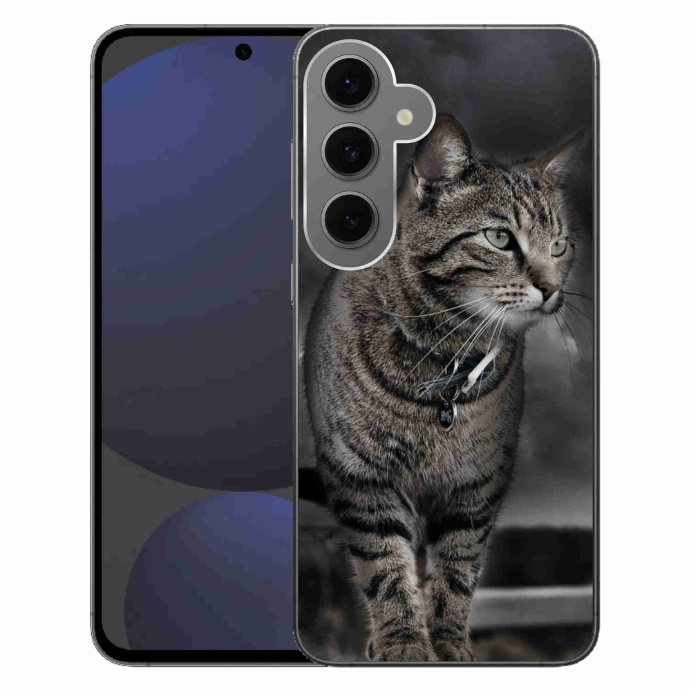 Gelový kryt mmCase na Samsung Galaxy S24 FE - kočka