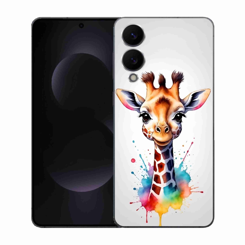 Gelový kryt mmCase na Samsung Galaxy S25 Edge - žirafa 1