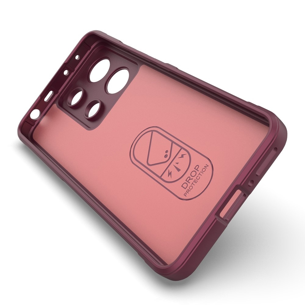 Rugg odolný gelový obal na Xiaomi Redmi Note 13 - vínový