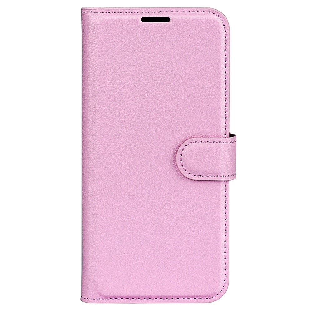Litchi knížkové pouzdro na Xiaomi Redmi Note 13 5G - růžové