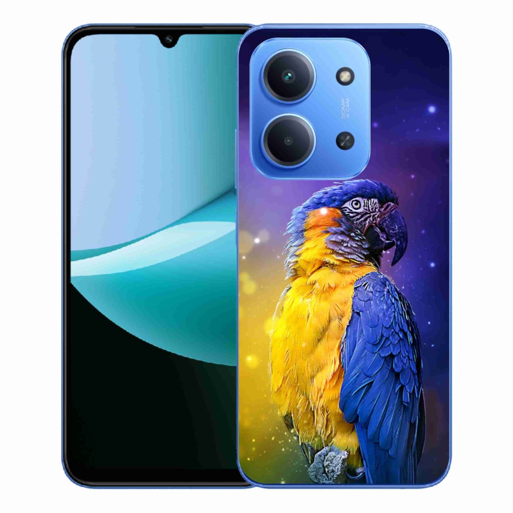 Gelový kryt mmCase na Xiaomi Redmi 15C 4G/5G (173mm) - papoušek ara 1