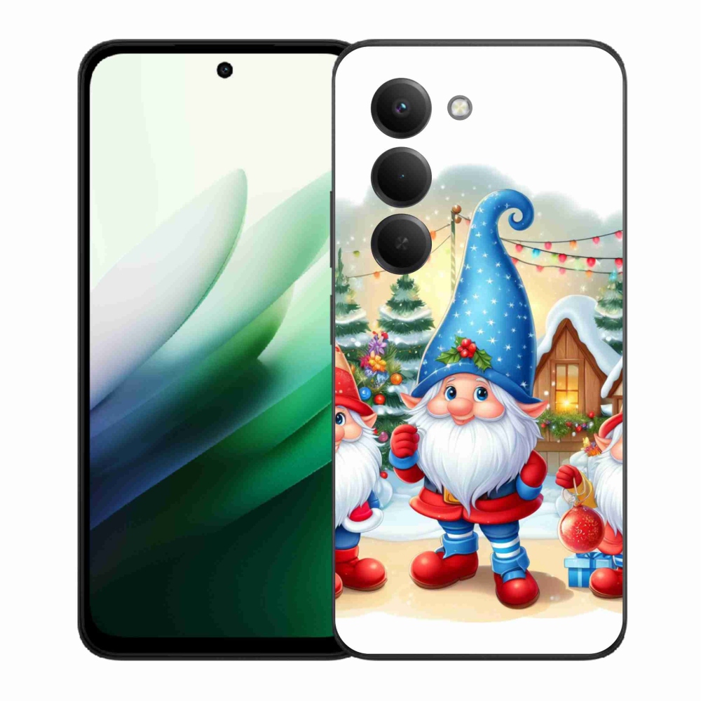 Gelový kryt mmCase na Xiaomi Redmi 15 5G (169mm) - vánoční skřítci