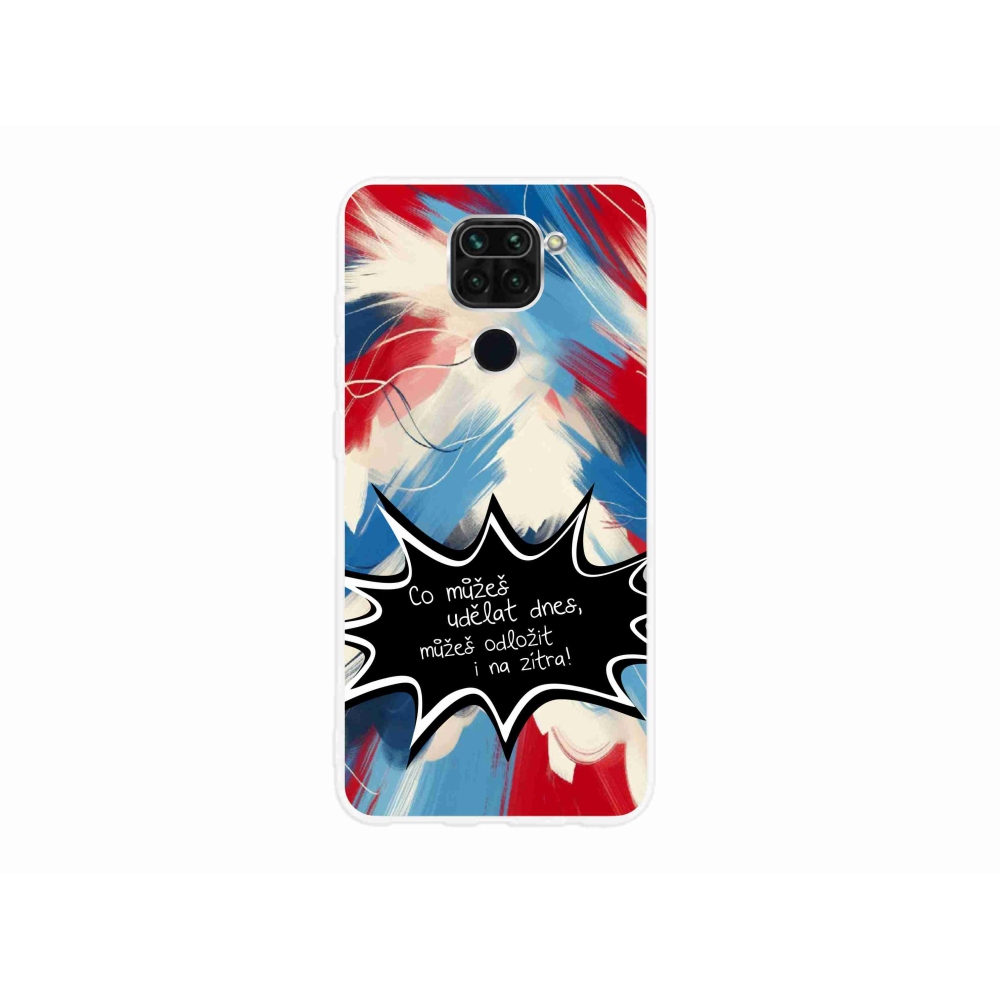 Gelový kryt mmCase na Xiaomi Redmi Note 9 - vtipný text 9 černé pozadí