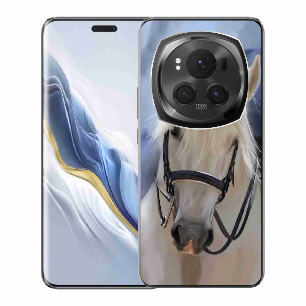 Gelový kryt mmCase na Honor Magic 6 Pro 5G - bílý kůň