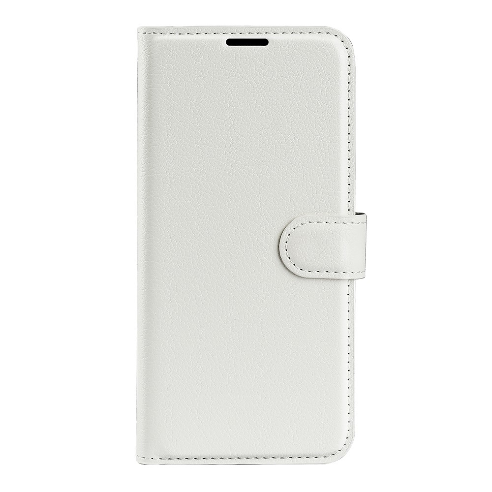 Litchi knížkové pouzdro na Xiaomi Poco M7 Pro 5G - bílé