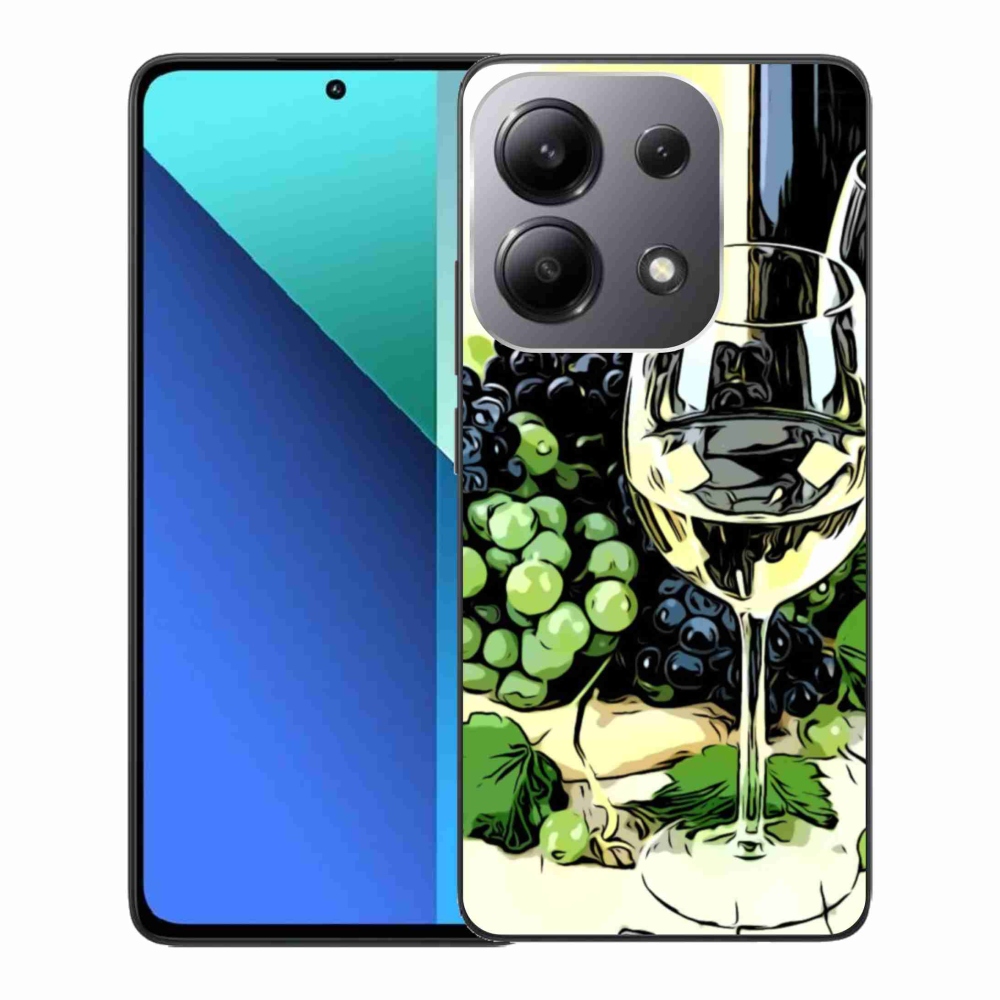 Gelový kryt mmCase na Xiaomi Redmi Note 13 - sklenka vína
