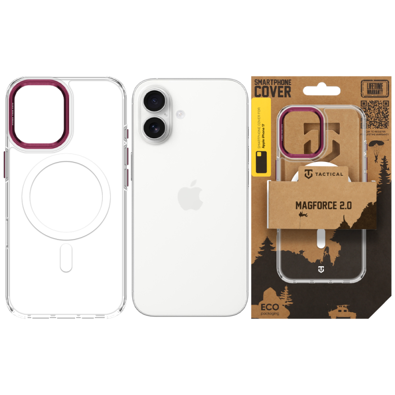 Tactical MagForce 2.0 Kryt pro Apple iPhone 17 Burgundy