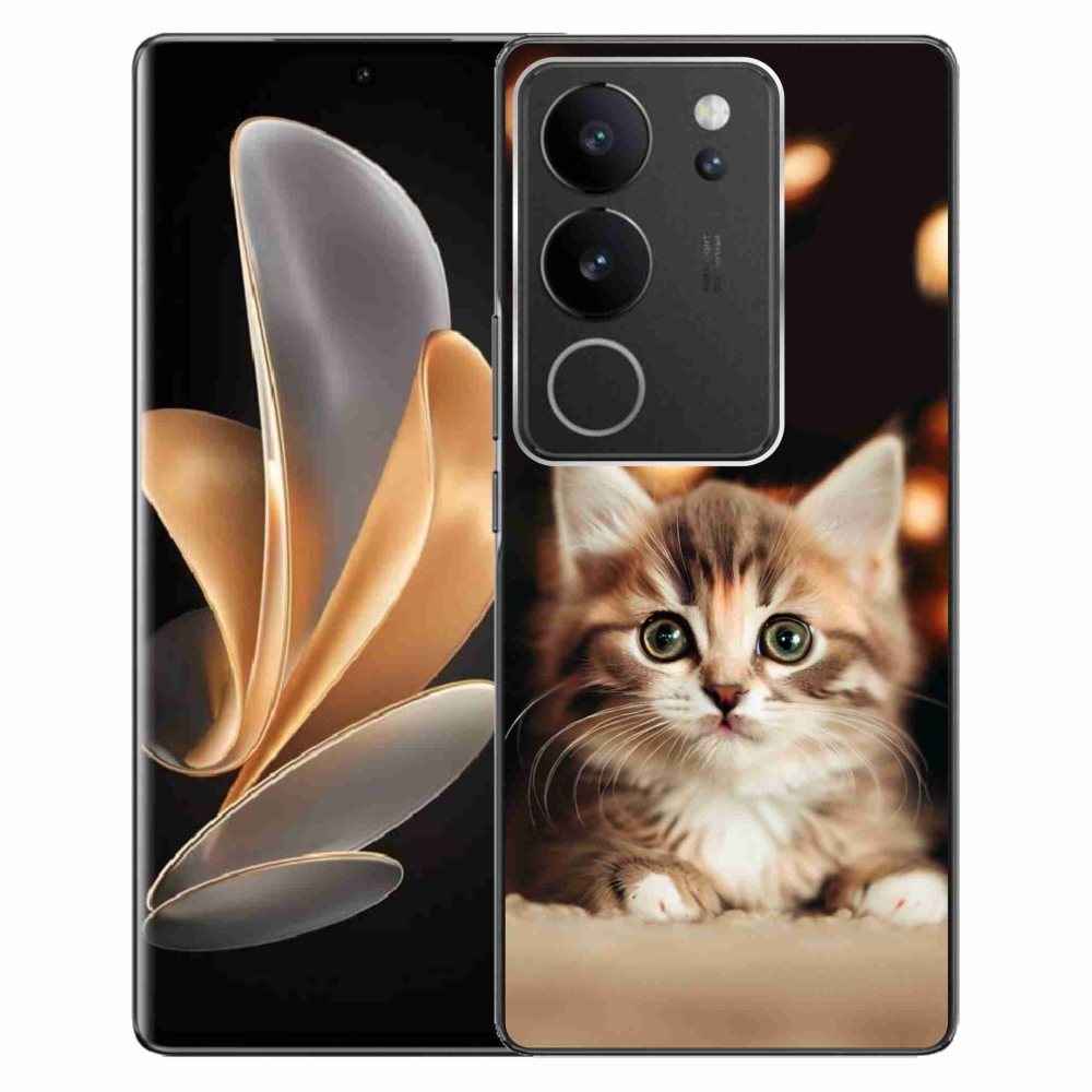 Gelový kryt mmCase na Vivo V29 5G - roztomilé kotě 2