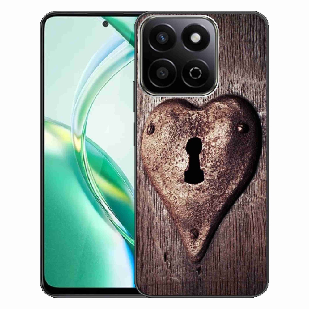 Gelový kryt mmCase na Honor 200 Smart 5G - zámek ve tvaru srdce